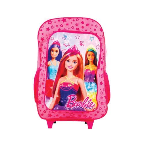 BARBIE PINK KIDS TROLLEY/BACKPACK