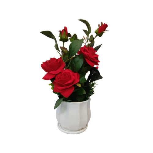 Beautiful Velvet Rose Royal Artificial Plant