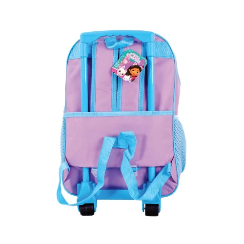 GABBY'S DOLLHOUSE PURPLE KIDS TROLLEY/BACKPACK