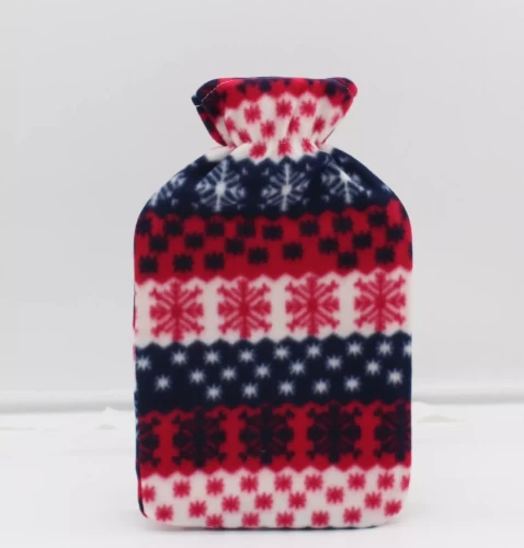 2L Hot Water Bottle with Fleece Cover