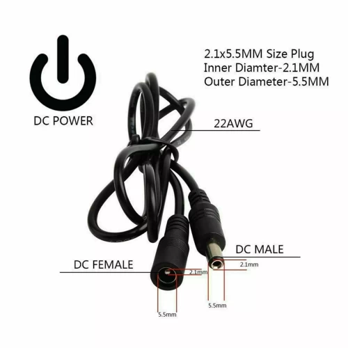 DC Power Supply Extension Cable 5V 9V 12V for CCTV Camera/DVR/PSU Lead 10m Long