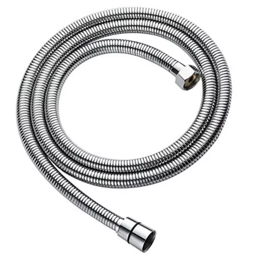 Shower head hose pipe with single lock, flexible stainless steel, chrome for the bathroom - 1.2m.