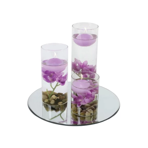 FLOATING CANDLE SET LILAC