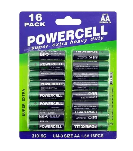 16pc Powercell Battery AA Size 1.5V