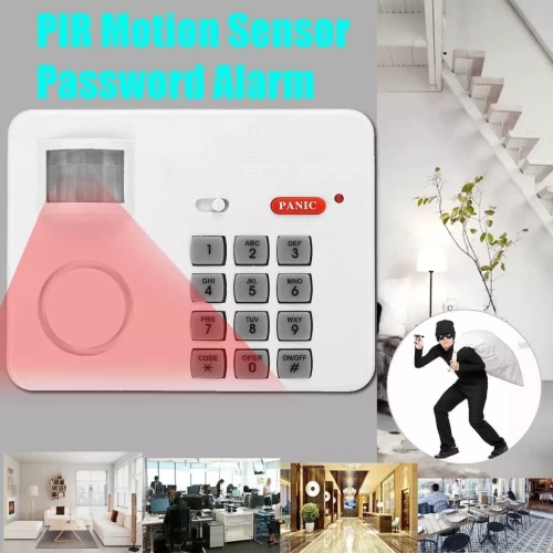 PIR Motion Sensor Alarm with Security Code