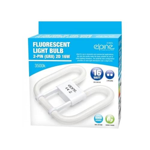 16w 2D Flourescent Tube / Bulb - 2 Pin