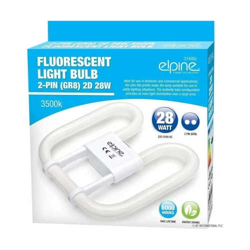 28w 2D Flourescent Tube / Bulb - 2 Pin