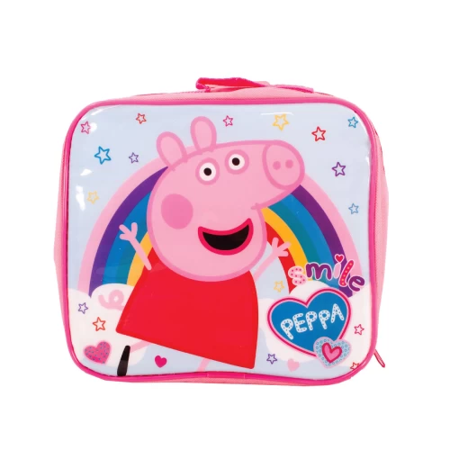 PINK PEPPA PIG KIDS 3PCS LUNCH SET BAG