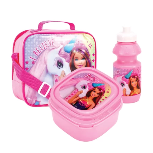 Barbie Character Girlsb 3Pcs Lunch Bag