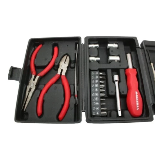 26 pcs Mini Tool Kit Electrical Precision Screwdrivers Pliers Set Handy in case