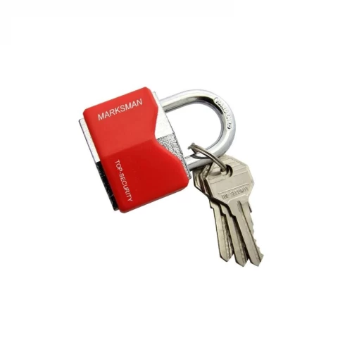 30mm Iron Security Padlock - Red