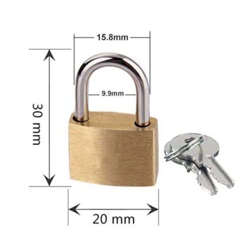 2pc Brass Padlock Set - 25mm