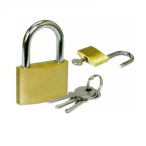 32mm Brass Coated Padlock - Single