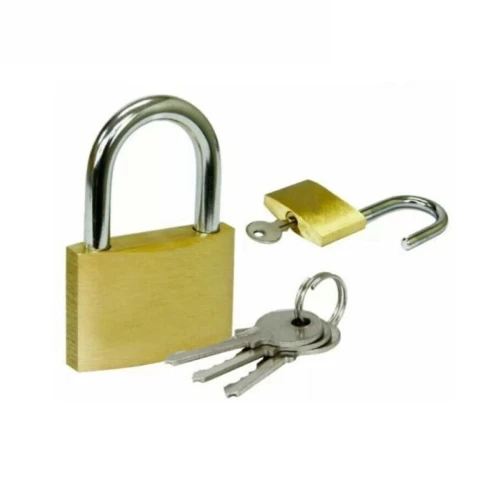 32mm Brass Coated Padlock - Single