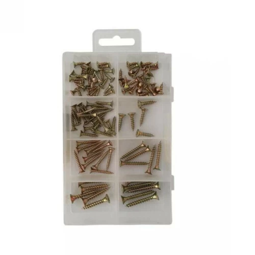 100pc Chipboard Screws Assortment