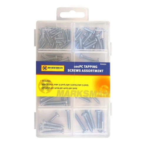 100pc Tapping Screws Assortment