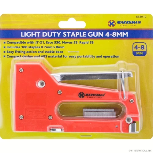 4-8mm Light Duty Staple Gun - 100 staples