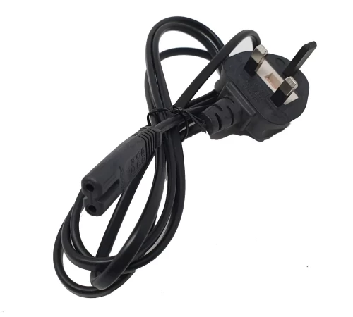 UK Plug Mains Lead TV Power Cable 2 Pin C7