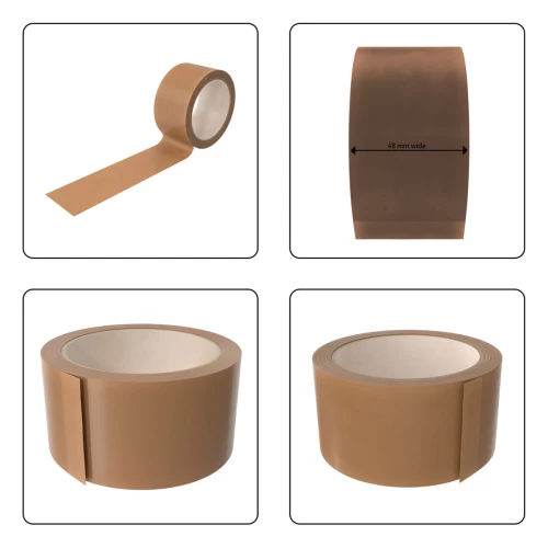 2 Roll Brown Packing Tape 48mm x 30m