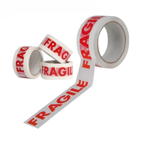 6 Roll Fragile Printed Tape 48mm x 50m