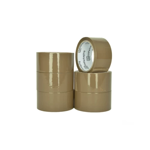 6 Roll Brown Packing Tape 48mm x 132m