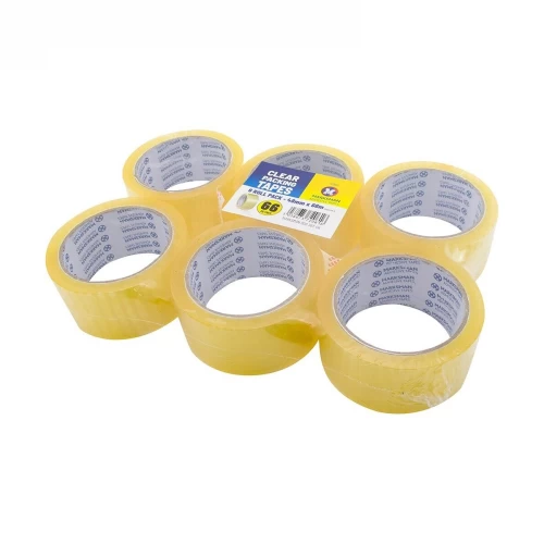 6 Roll Clear Packing Tape 48mm x 66m