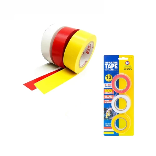 3 Rolls Insulation Tape 15mm x 13m - Asst