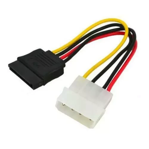 Molex IDE to SATA Power Adaptor Cable 4 pin to 15 pin For HDD DVD SATA Drives UK