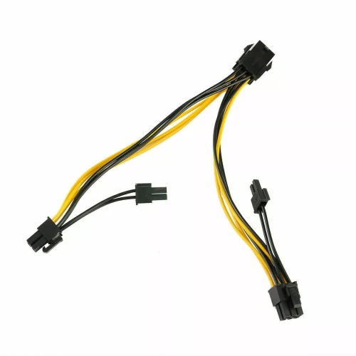 PCI-E 8-pin to 2 x 6+2-pin (6-pin /8-pin) Power Splitter Cable PCIE PCI Express