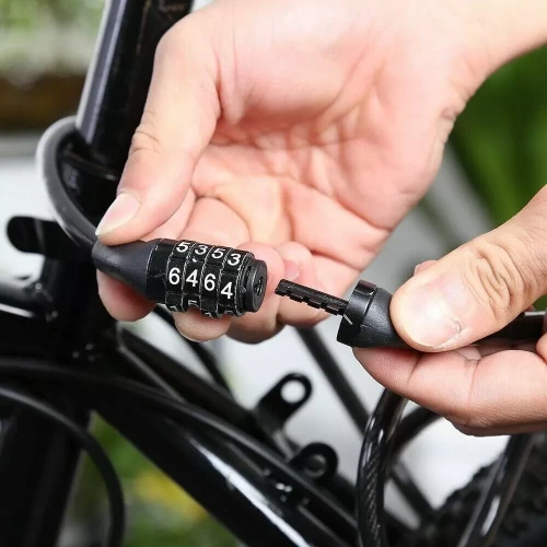 4 Digit Combination Bicycle Lock - 650mm