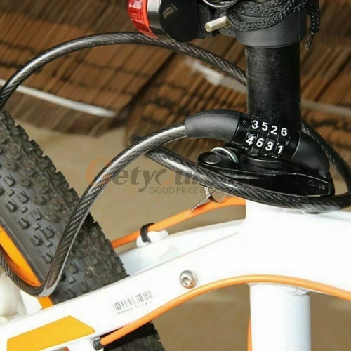 4 Digit Combination Bicycle Lock - 650mm