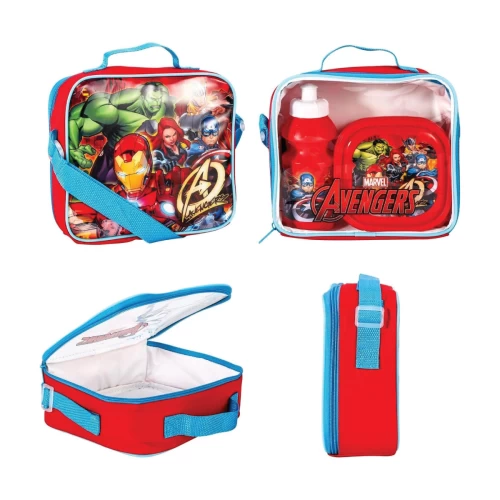 Marvel Avengers Kids Insulated 3 Piece Lunch Bag