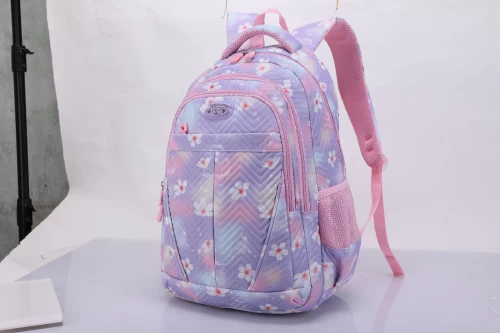 Peter James Daisy Design Kids Backpack Purple