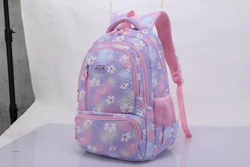 Peter James Daisy Design Kids Backpack Purple