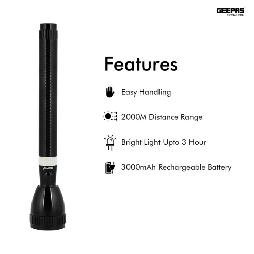 RECHARGEABLE LED FLASHLIGHT, CREE LED TORCH