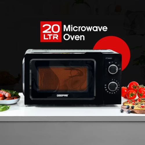 Manual Microwave Oven/20L/Black