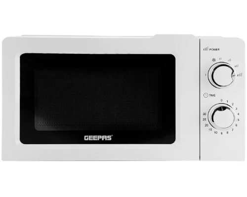 20L MANUAL FREESTANDING MICROWAVE WITH TIMER (WHITE & BLACK)