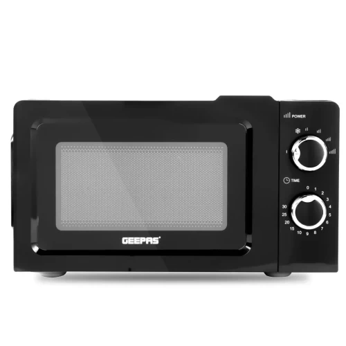 20L MANUAL FREESTANDING MICROWAVE WITH TIMER (WHITE & BLACK)