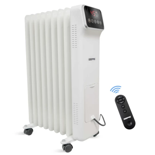 9-FIN REMOTE CONTROLLED ELECTRIC OIL-FILLED RADIATOR HEATER