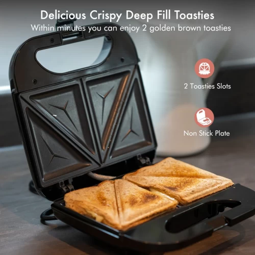 TWO-SLICE DEEP FILL TOASTIE AND SANDWICH GRILL