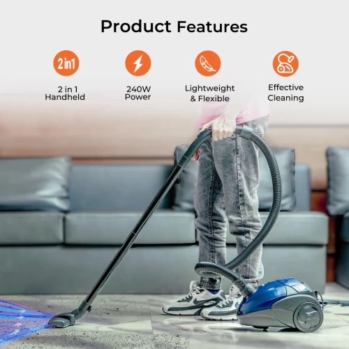 2-IN-1 COMPACT AND PORTABLE HANDHELD VACUUM CLEANER