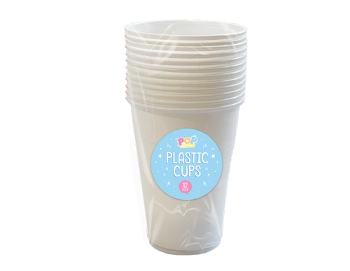 Reusable Plastic Cups 12pk 350ml