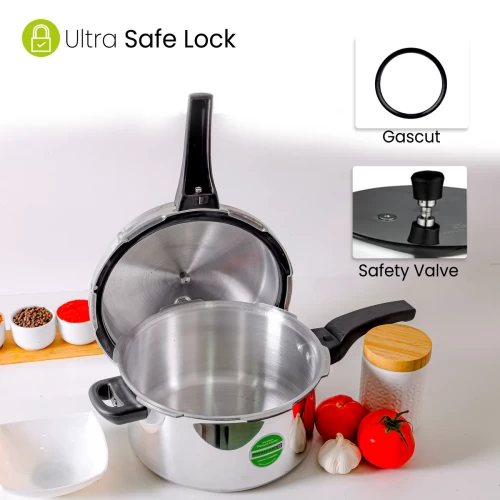 7.5L LIGHTWEIGHT ALUMINIUM STOVETOP PRESSURE COOKER