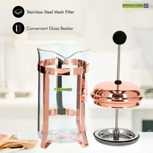 ROSE GOLD GLASS COFFEE CARAFE (350ML & 650ML)