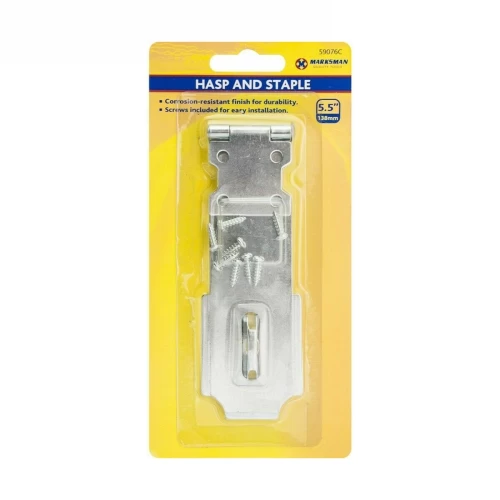 5.5 Inch Heavy Duty Hasp and Staple Gate Shed Door Security Locks Cupboard Home