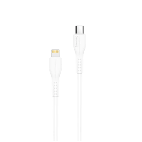 Type C to Lightning Charging Cable 2A White (1 Metre)