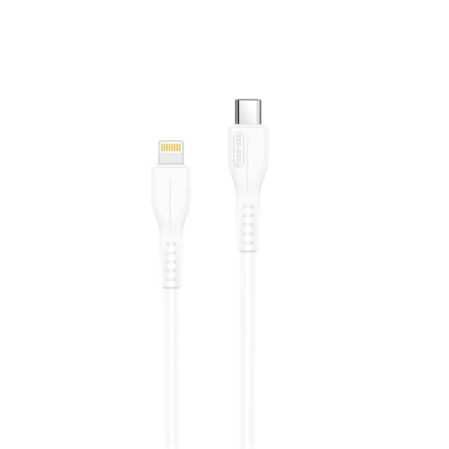 Type C To Lightning Charging Cable 2A White (3 Metre)